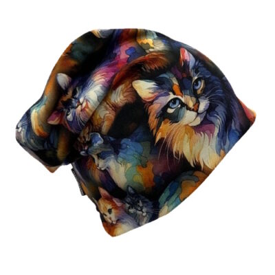 Trikoopipo Värikkäät kissat