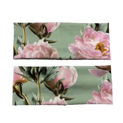 Trikoopanta Pioni vihreä n.10cm leveä