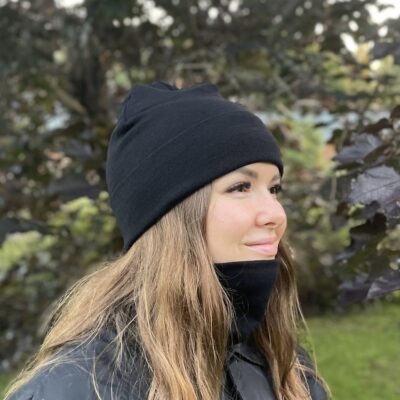 KANTO Merinovillakauluri musta